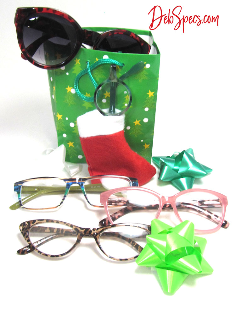 fashionable gifts for under $20 feature womens colorful, trendy reading glasses and bifocal sunglases