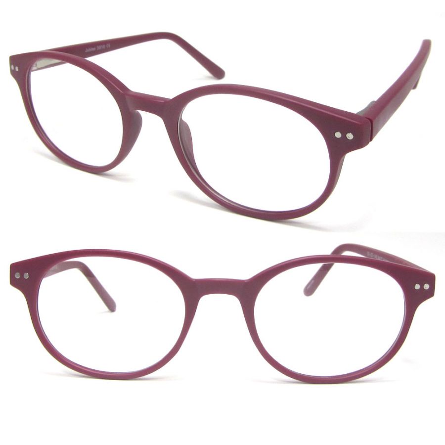 round plastic red reading glasses